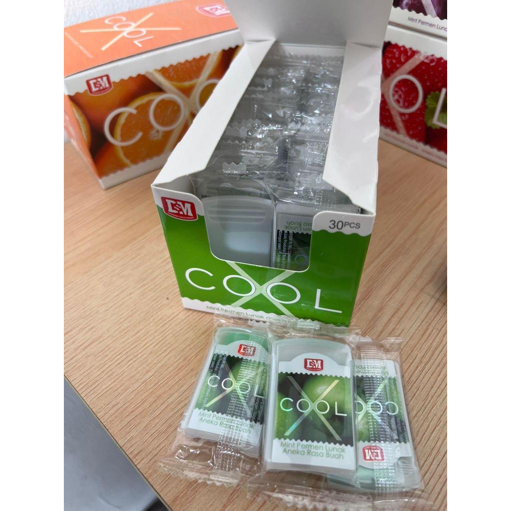 Mint XCOOL Perment Mint Lunak Aneka Rasa Buah 30 PCS - Rasa Apel Jeruk Stroberi dan Anggur Kualitas Terbaik