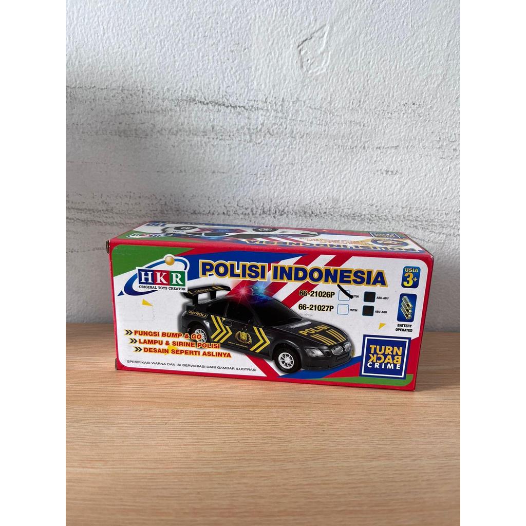 Mainan Mobil Polisi Indonesia HKR 1 PCS (Tidak Termasuk Baterai)